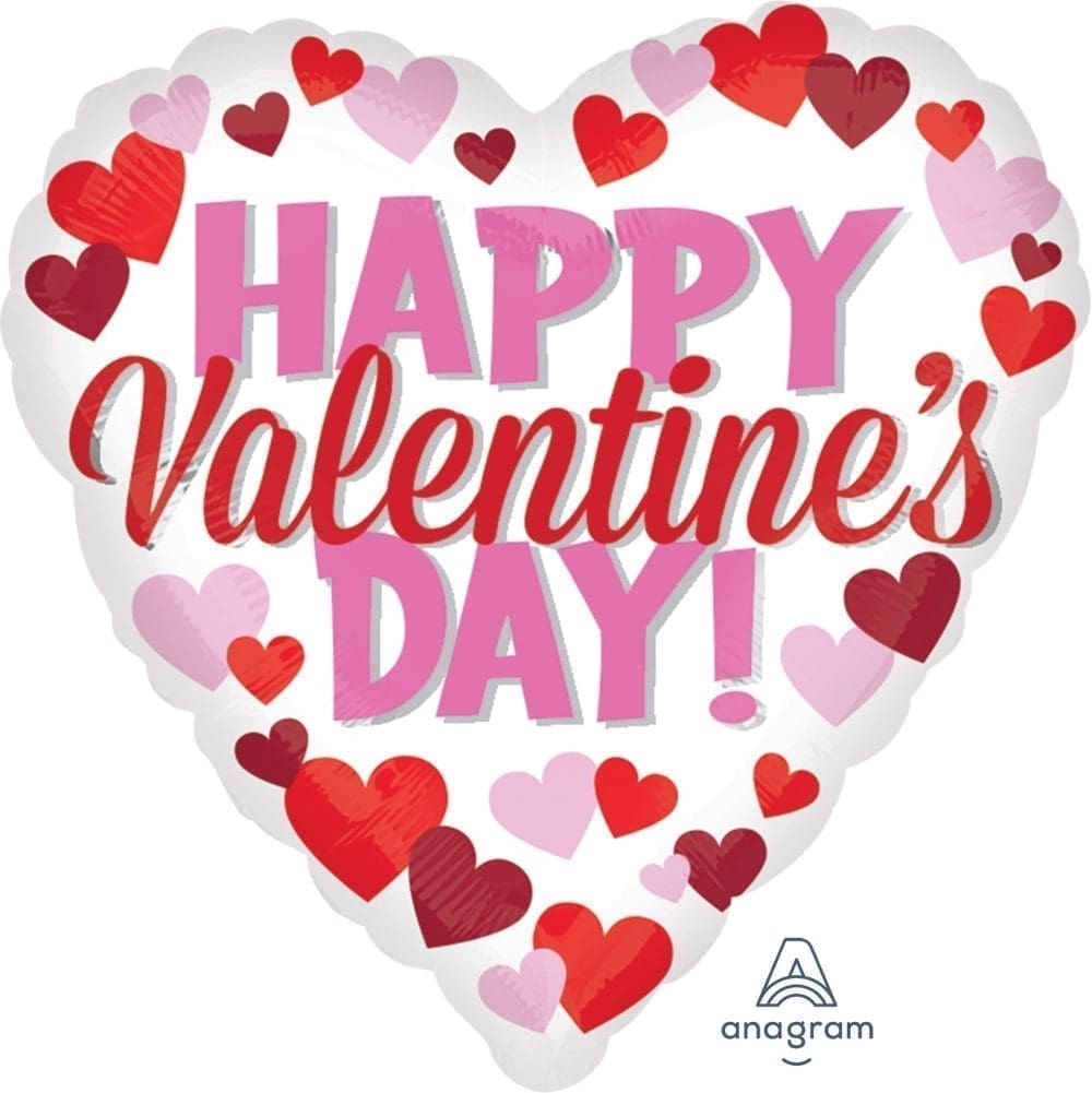 Hearts All Over Foil Balloon (incl. Helium)