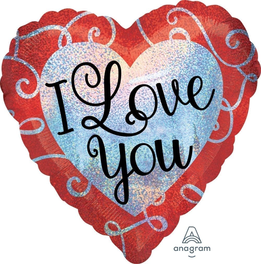 I Love You Sparkle Foil Balloon (incl. Helium)