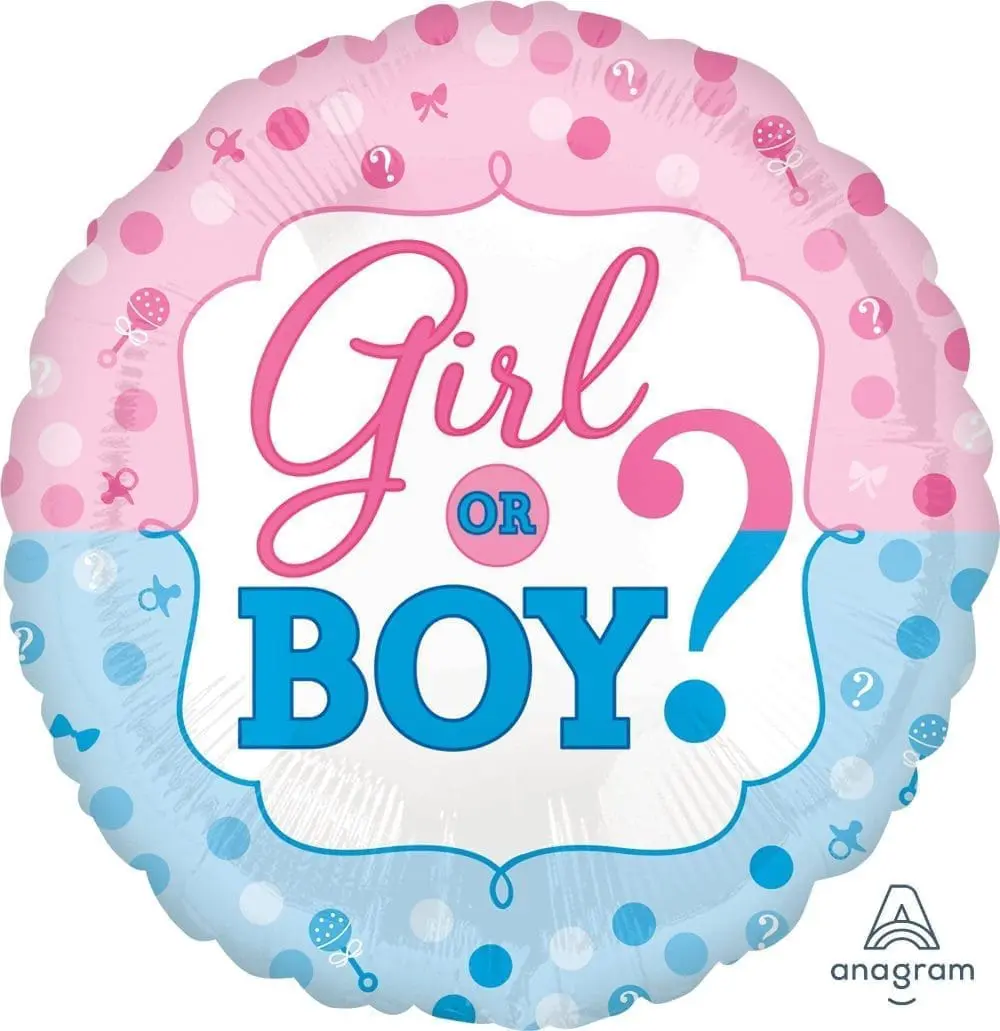 Gender Reveal Foil Balloon (incl. Helium)