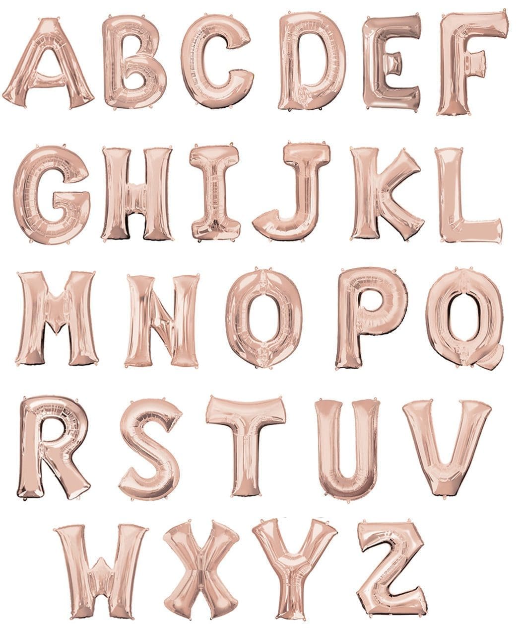 40" Letter Foil Balloon - Rose Gold (incl. Helium)