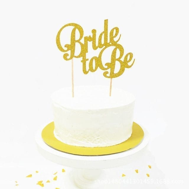 Bride-To-Be Cake Topper - Glitter