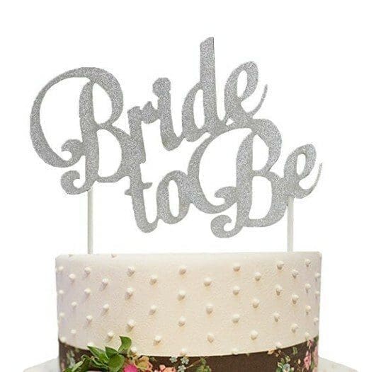 Bride-To-Be Cake Topper - Glitter