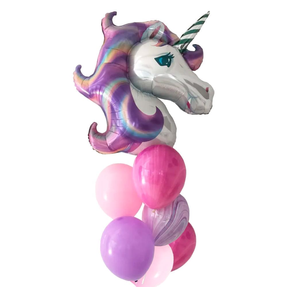 Simple Unicorn Helium Balloon Bouquet