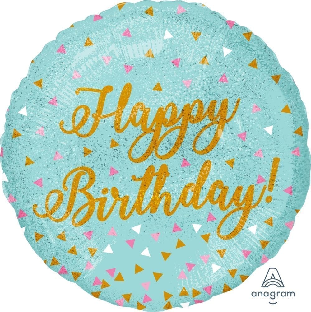Happy Birthday Foil Balloon - Woo Hoo (incl. Helium)