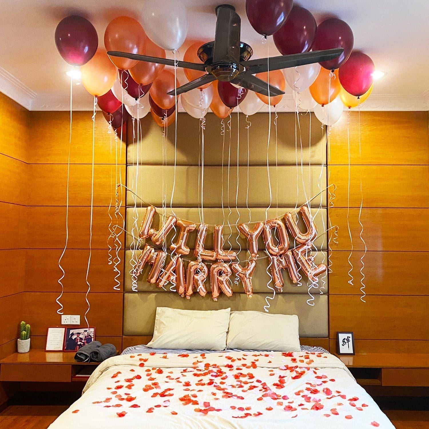 Engagement Surprise Hotel Room Decoration