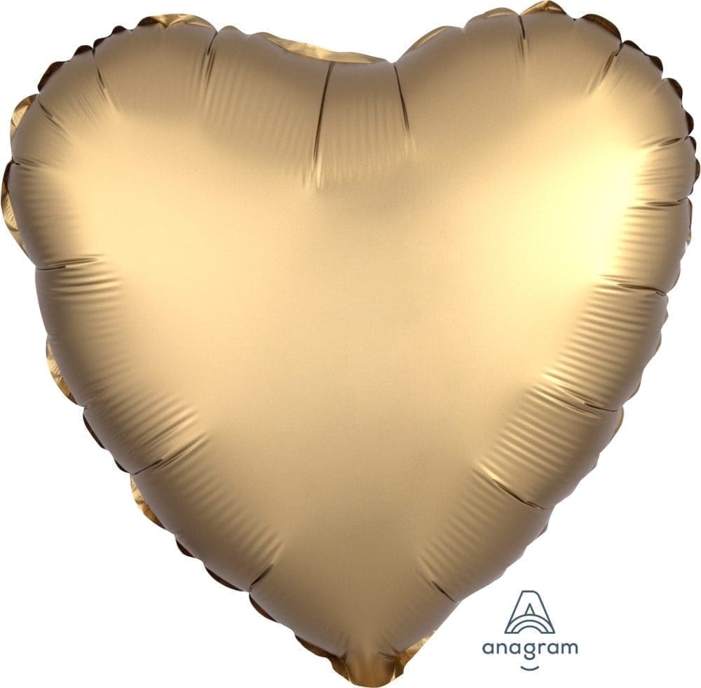 Satin Luxe Heart Foil Balloon (incl. Helium)