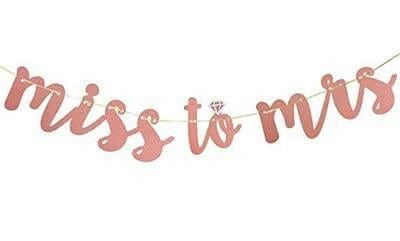 Miss To Mrs Banner - Rose Gold