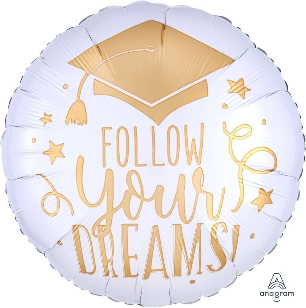 Follow Your Dreams Foil Balloon (Incl. Helium)