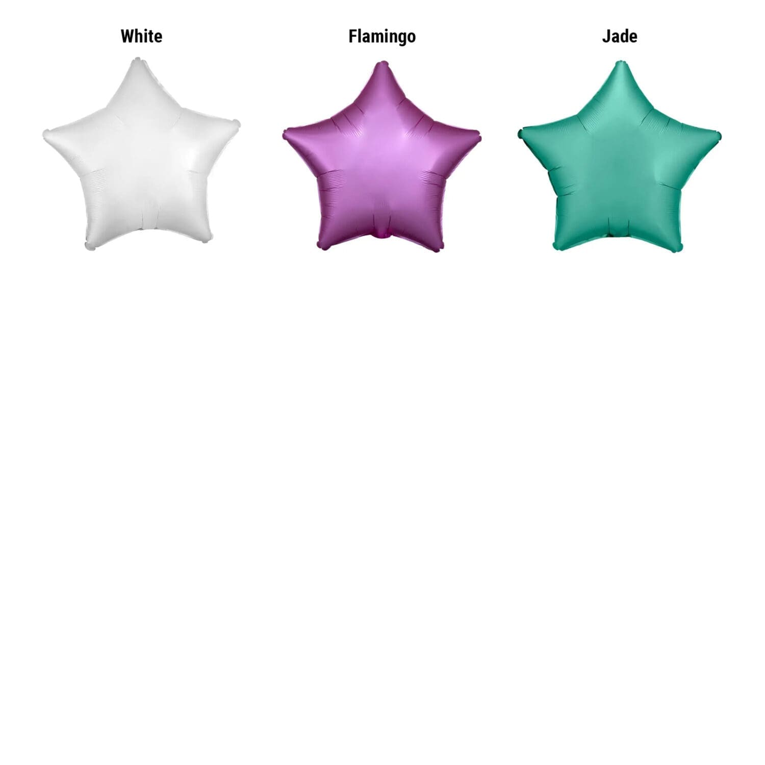 Satin Luxe Star Helium Foil Balloons - Selection 2
