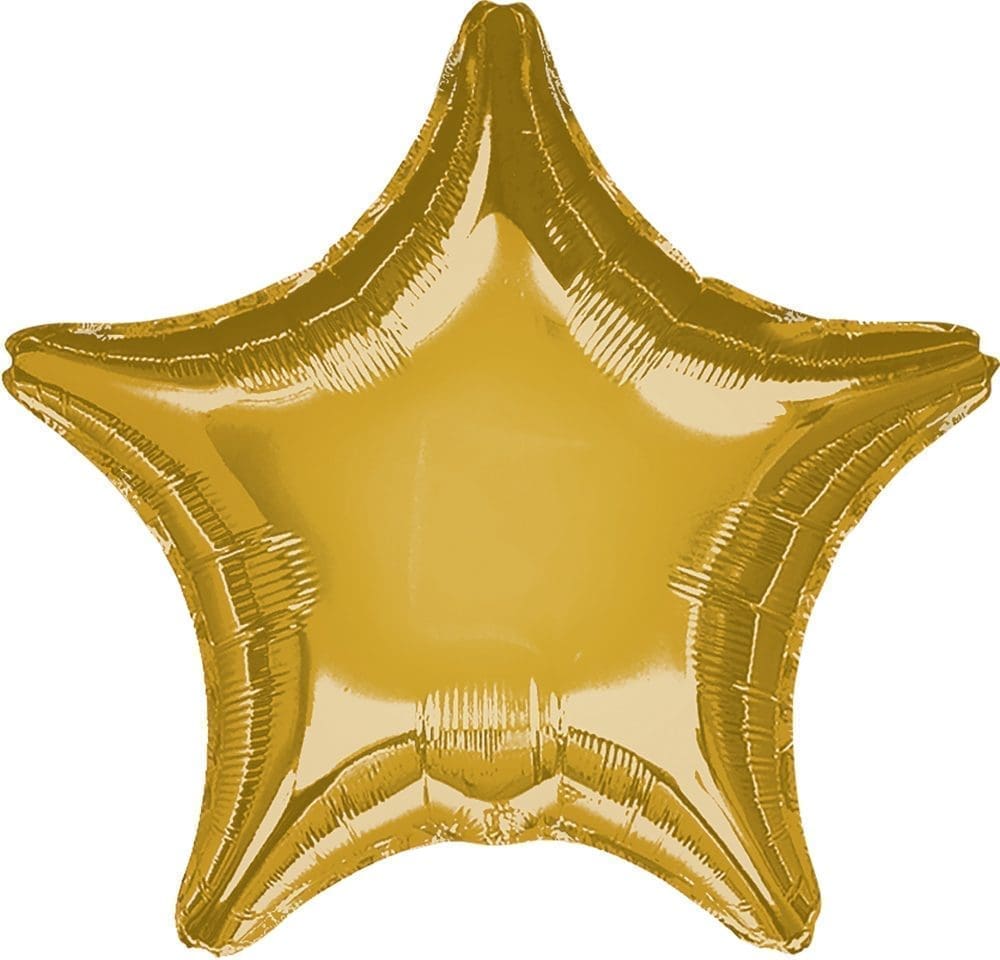 Metallic Star Foil Balloon (incl. Helium)
