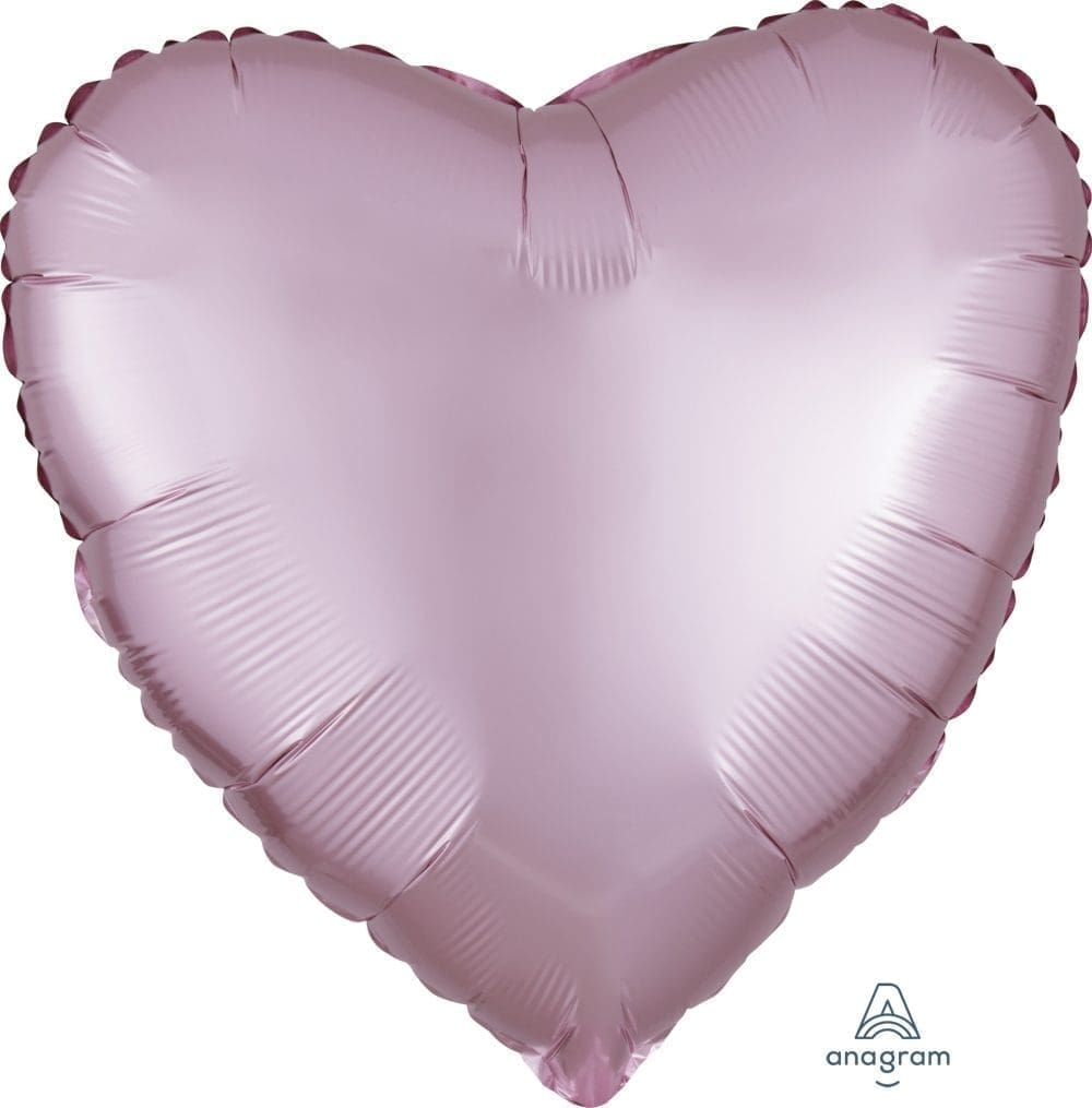 Satin Luxe Heart Foil Balloon (incl. Helium)