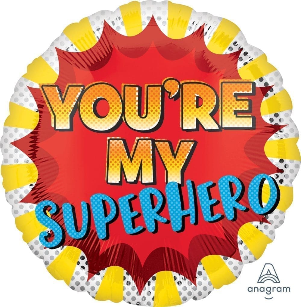 You're My Superhero Foil Balloon (Incl. Helium)