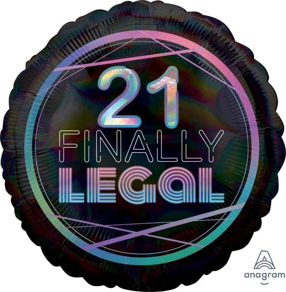 Finally 21 Foil Balloon (Incl. Helium)