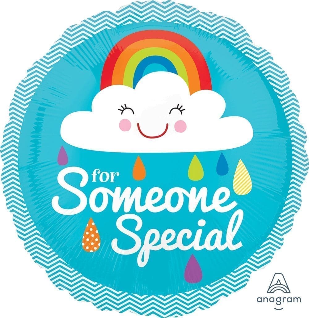 Someone Special Rainbow Cloud Foil Balloon (Incl. Helium)