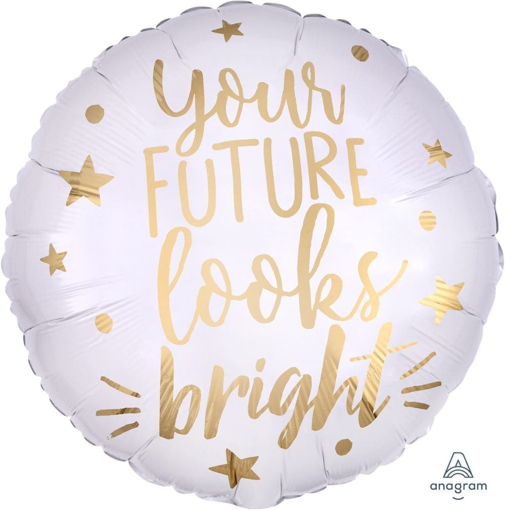 Your Future Looks Bright Foil Balloon (Incl. Helium)