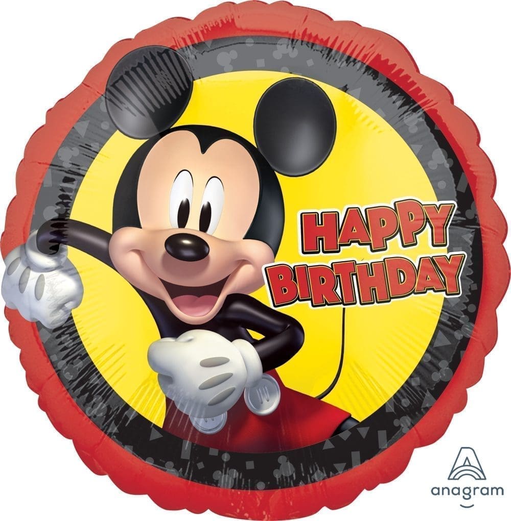 Mickey Mouse Forever Birthday Foil Balloon (Incl. Helium)