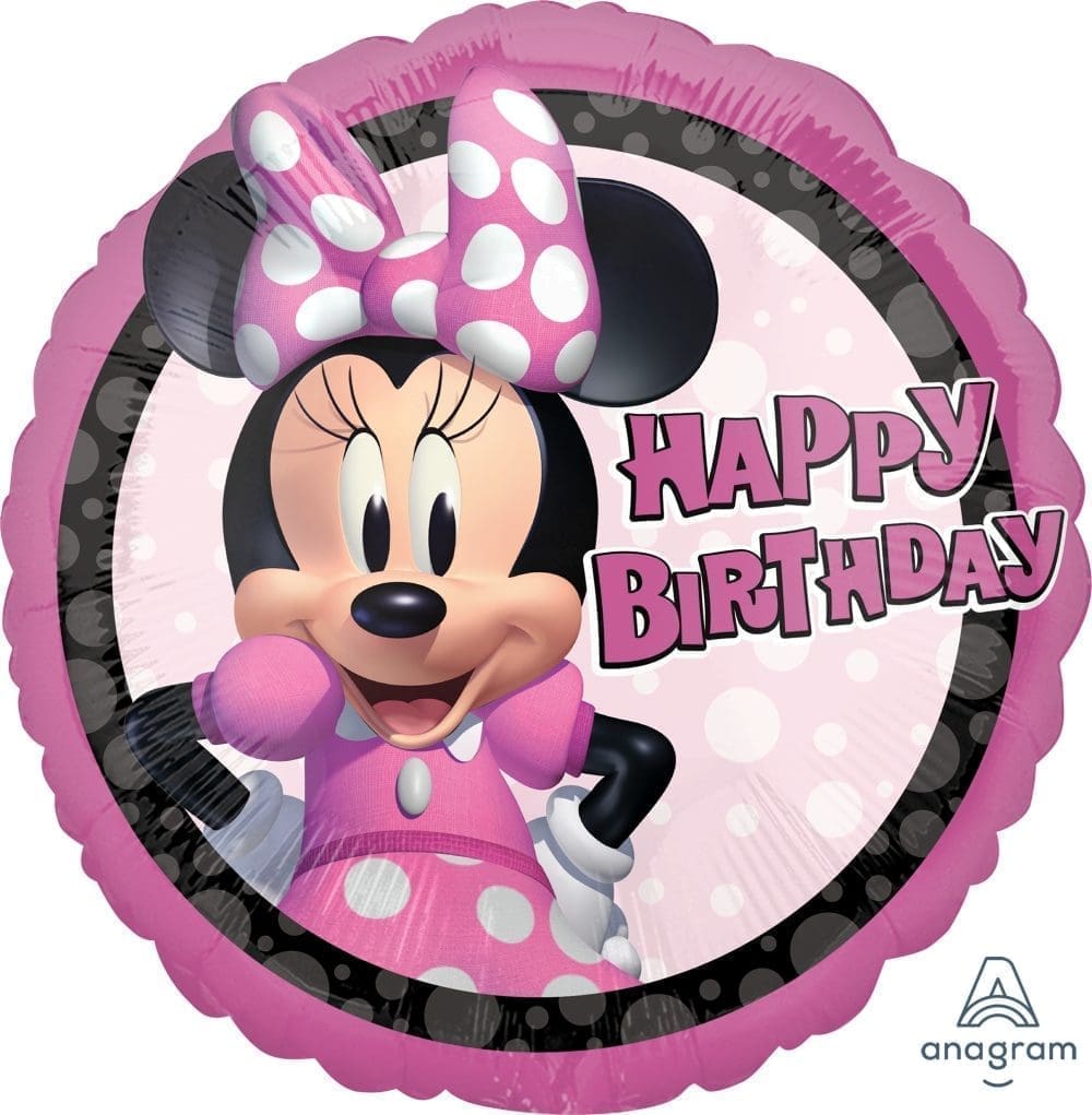 Minnie Mouse Forever Birthday Foil Balloon (Incl. Helium)