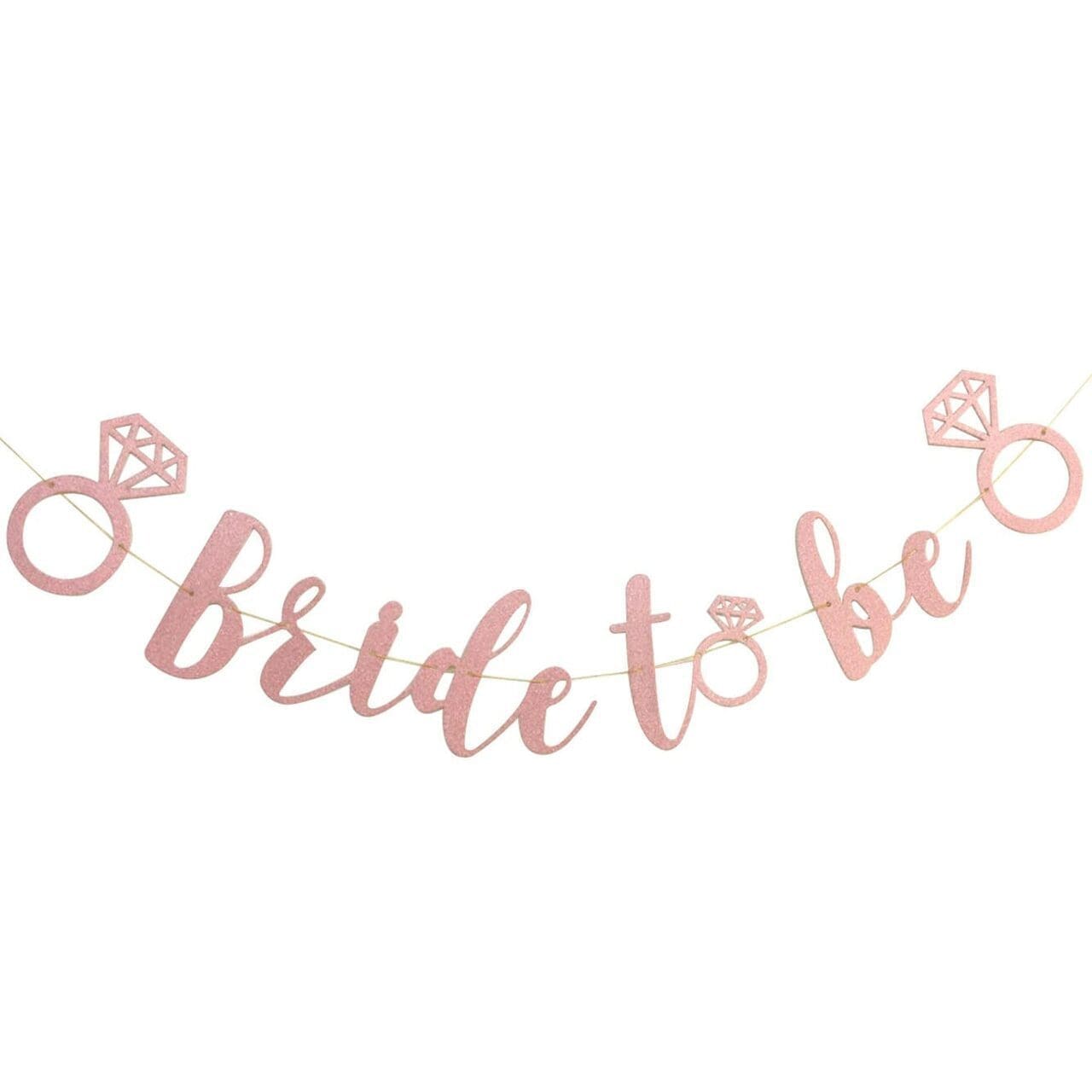 Bride-To-Be Banner  - Diamond Ring (Pink)