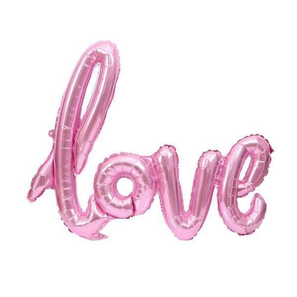 Love XL Pink Foil Balloon (Air-filled)