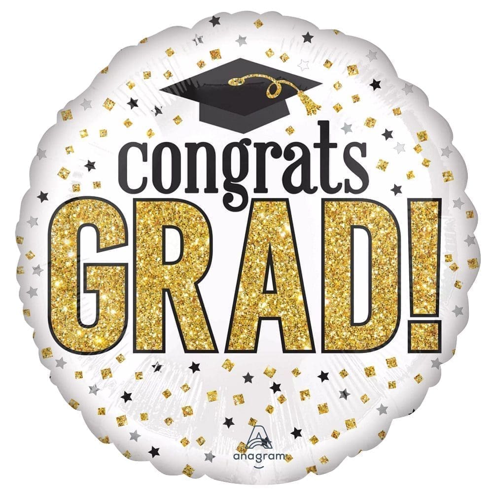 Grad Sparkle Foil Balloon (Incl. Helium)