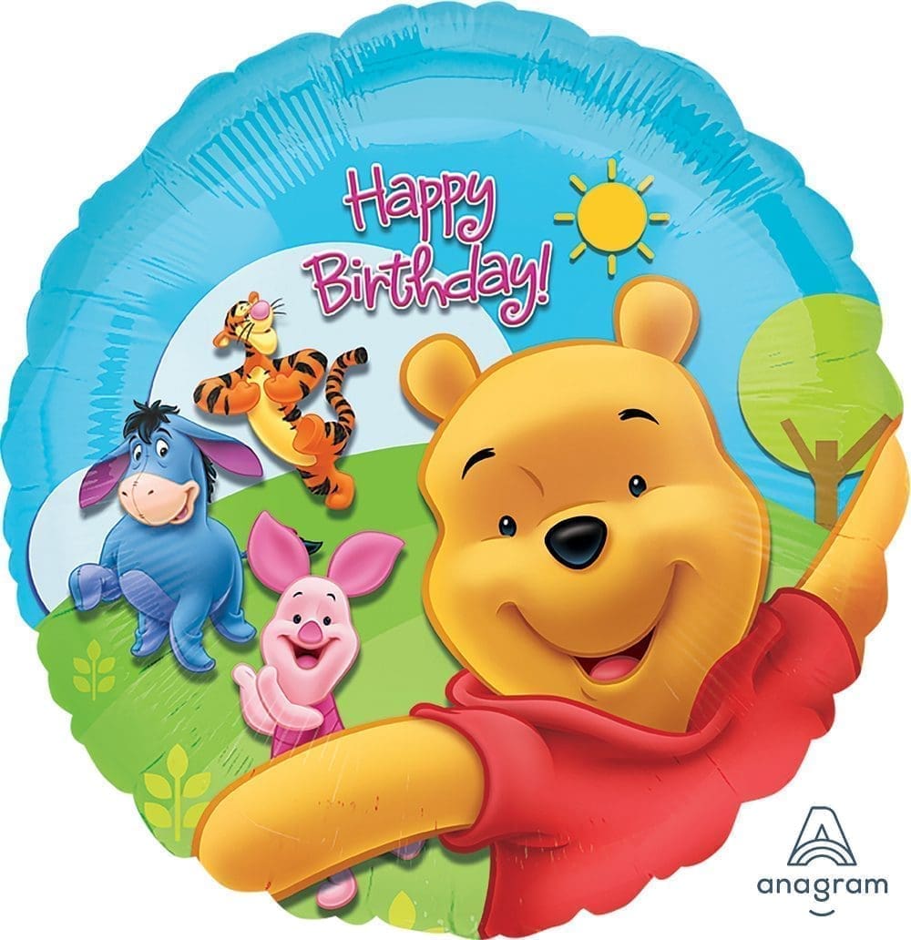 Pooh & Friends Sunny Birthday Foil Balloon (Incl. Helium)
