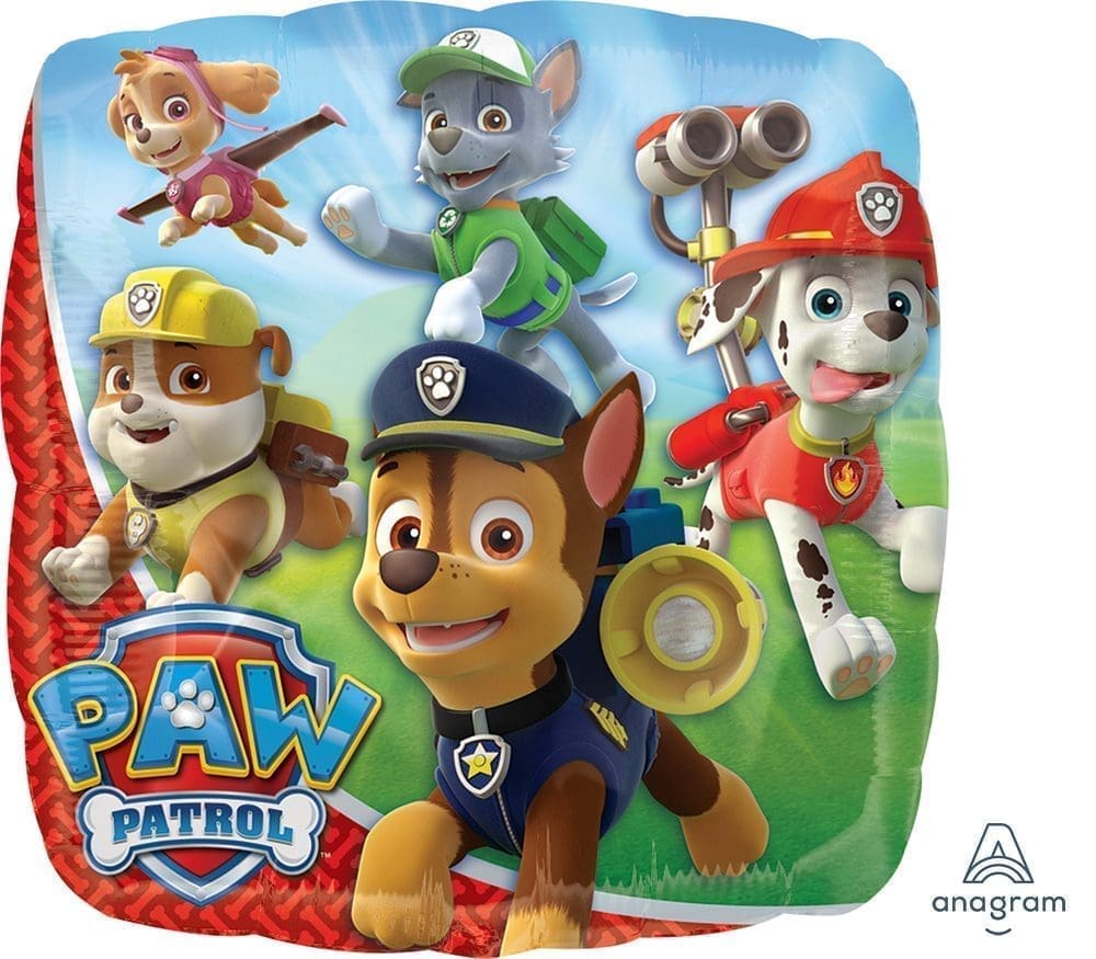 Paw Patrol Square Foil Balloon (Incl. Helium)