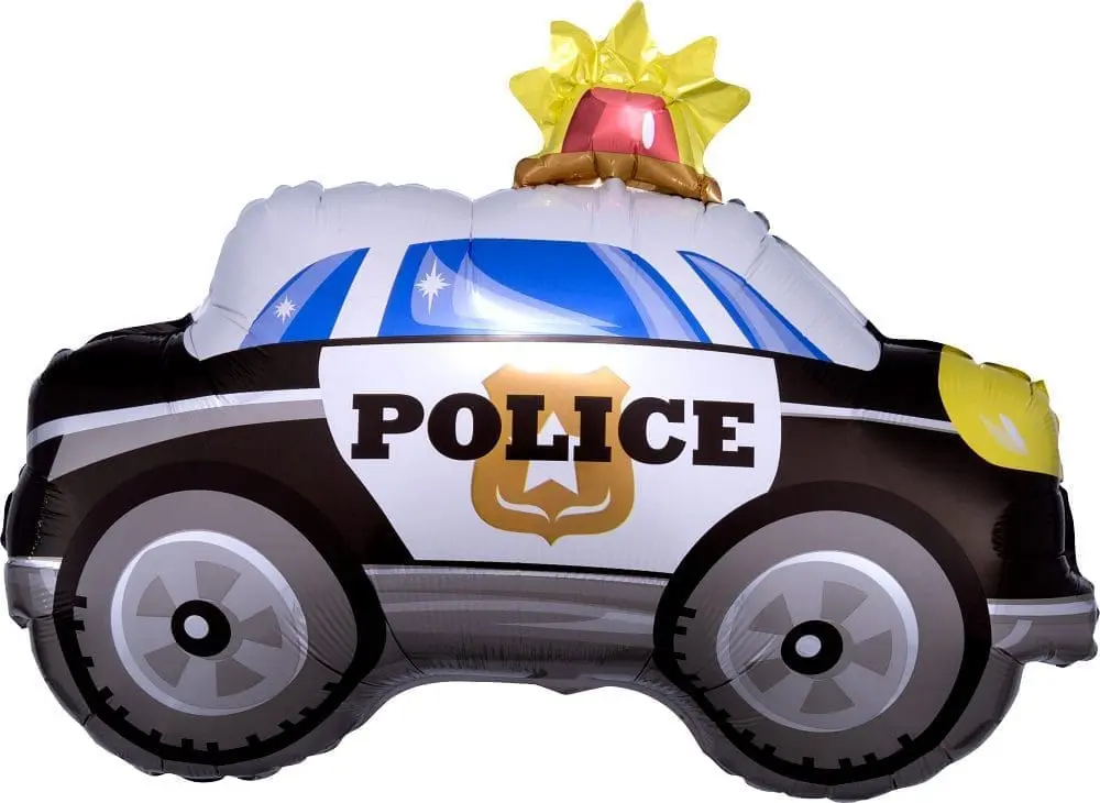Police Car Foil Balloon (incl. Helium)