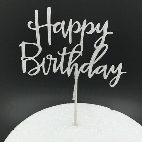 Happy Birthday Cake Topper - Design 1