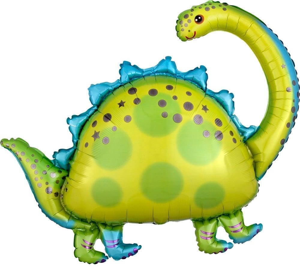 Brontosaurus Dinosaur Foil Balloon (incl. Helium)