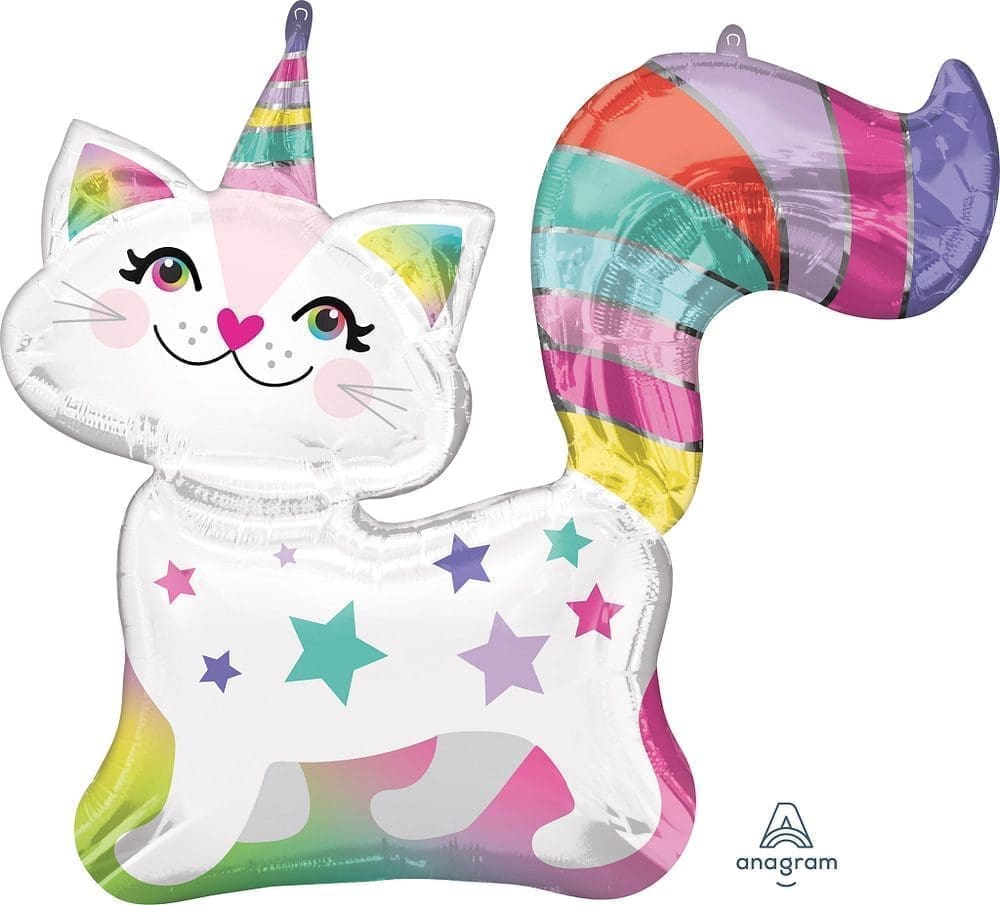 Caticorn Foil Balloon (Incl. Helium)