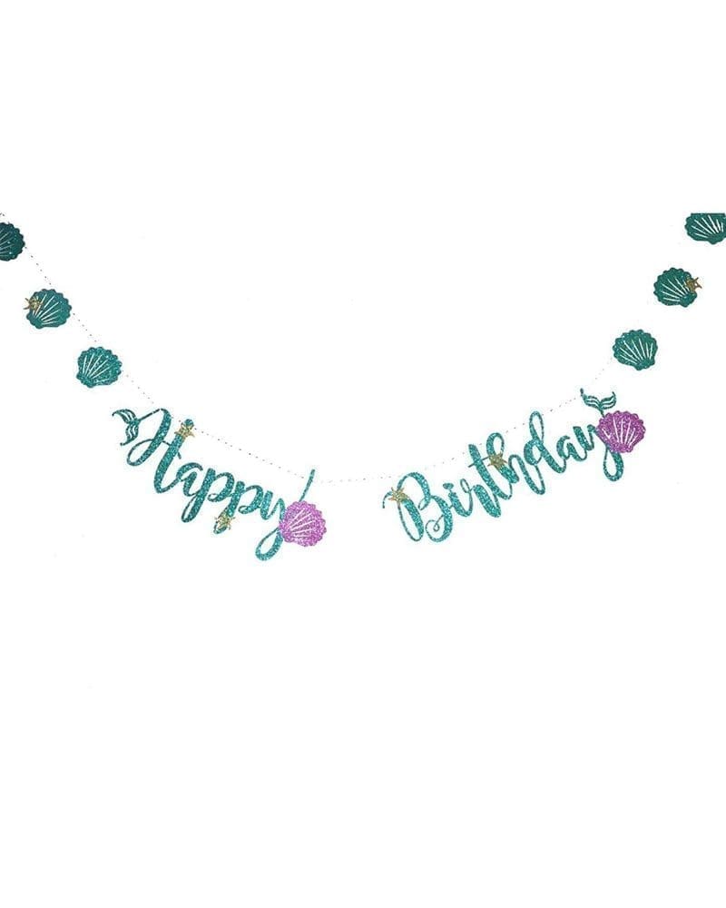 Happy Birthday Banner - Mermaid