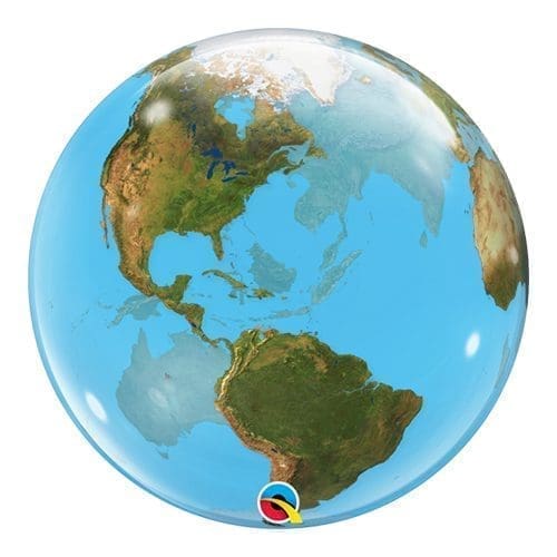 Planet Earth Deco Bubble (Incl. Helium)