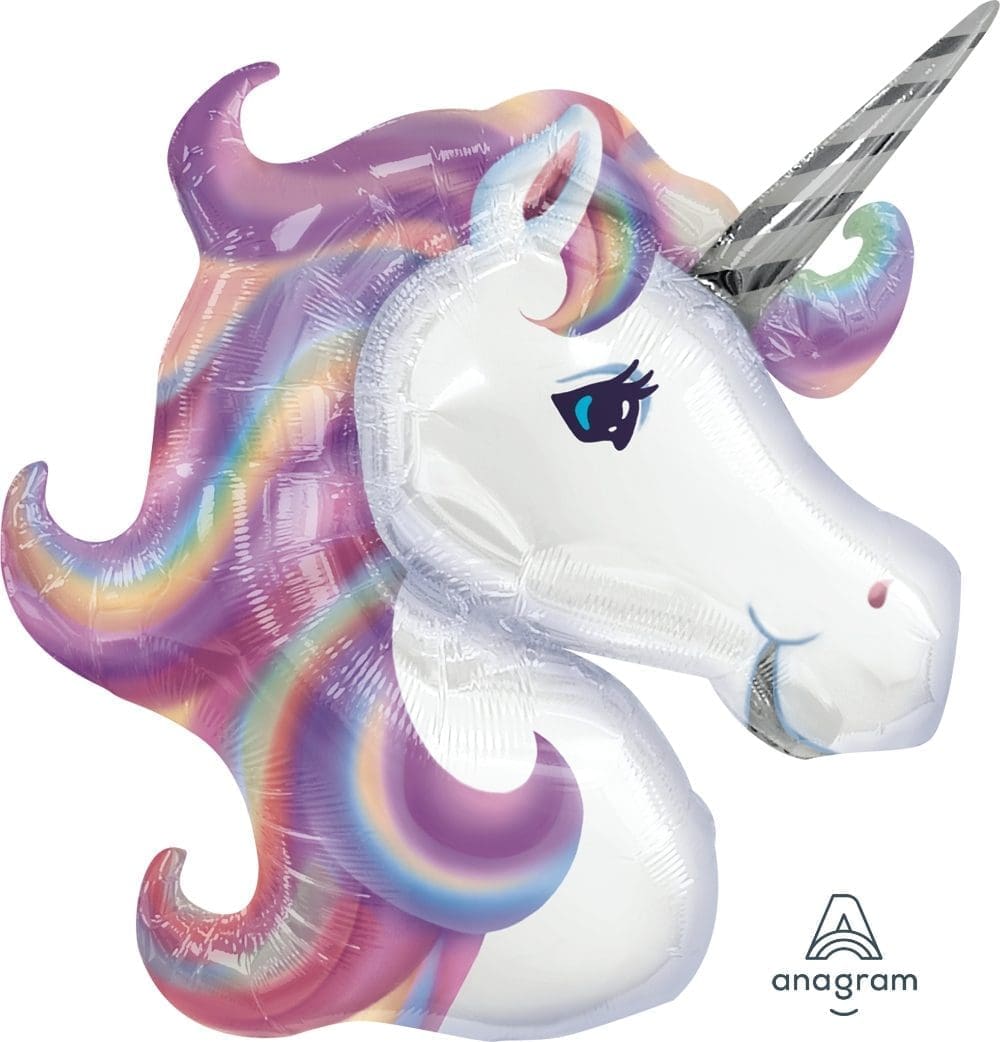 Unicorn Pastel Purple Foil Balloon (incl. Helium)