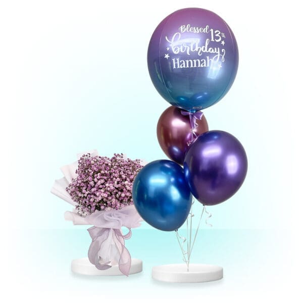 Ombre Orbz Bouquet & Poppy Baby Flower Bundle