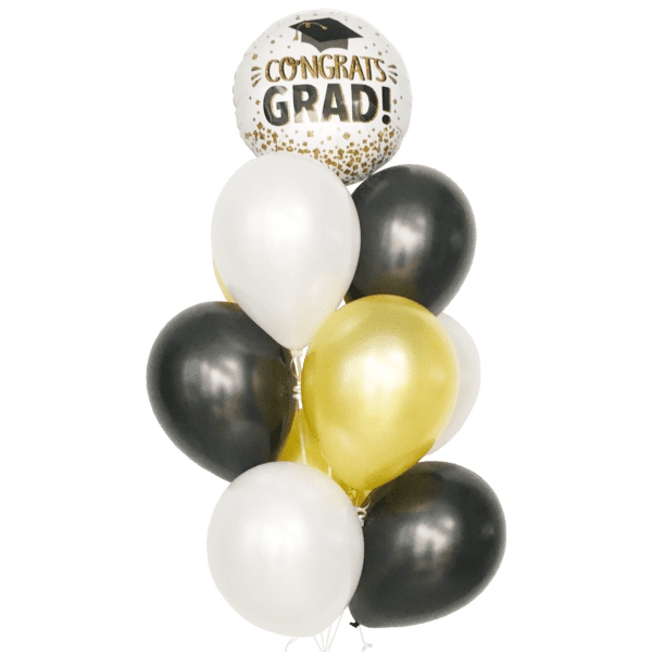 Congrats Grad - Graduation Helium Balloon Bouquet