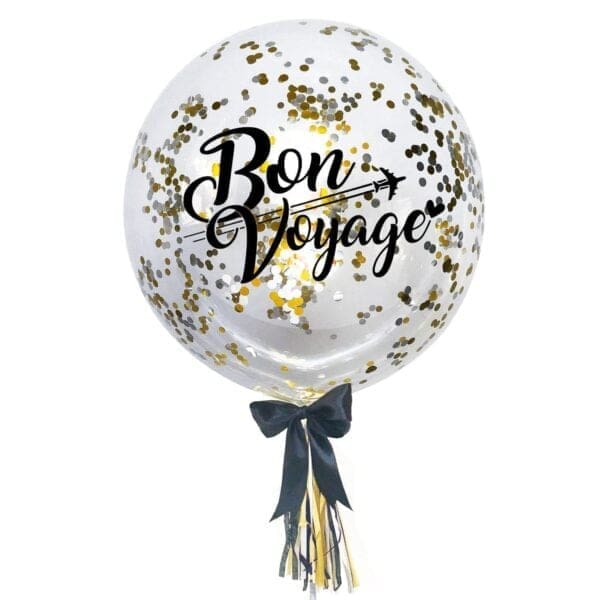 Deco Bubble Balloon, 16" with Confetti, Ribbon & Tassel
