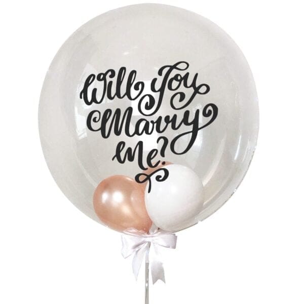 Helium Bubble Balloon with Mini Balloons