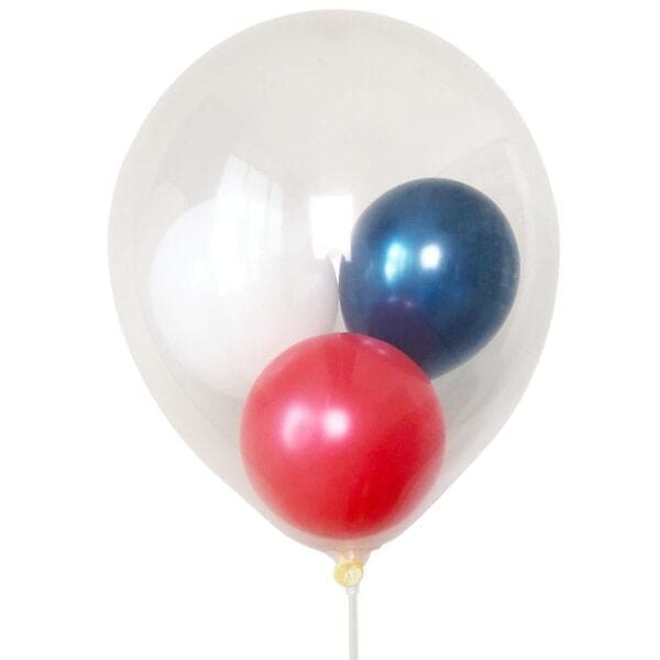 Transparent Helium Balloon with Mini Balloons