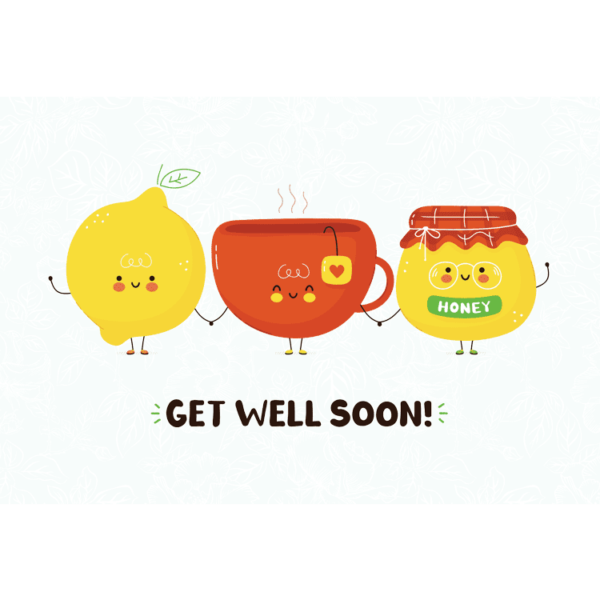 Get Well Soon Designer Greeting Card