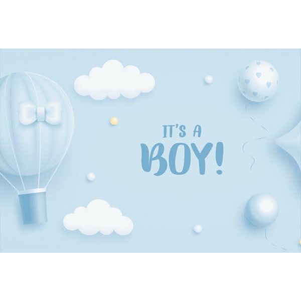 It's A Boy Designer Greeting Card