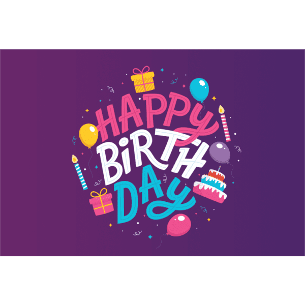 Happier Birthday Designer Greeting Card
