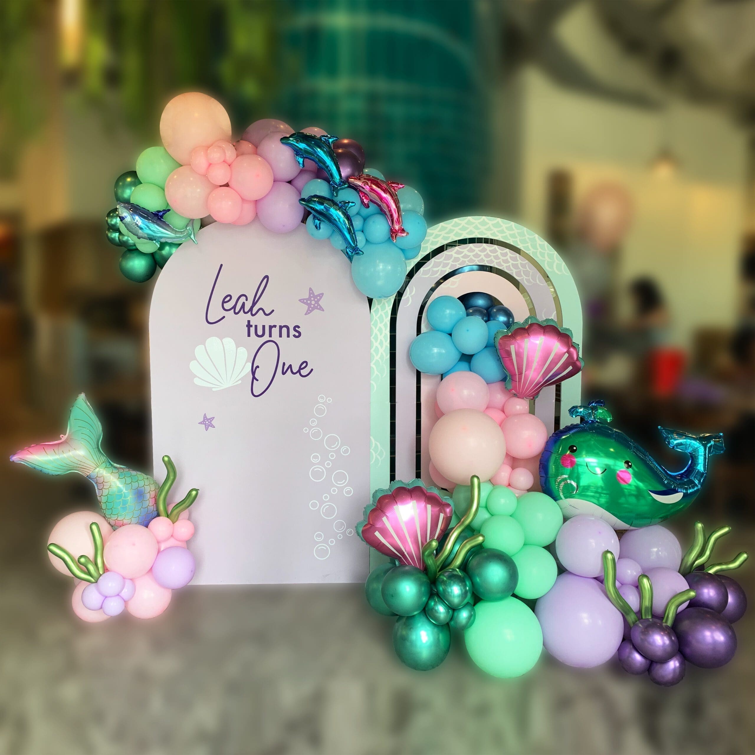 Ultimate Themed Backdrop Decoration Setup - Under The Sea / Mermaid