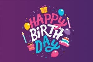 Alternative Design Happy Birthday