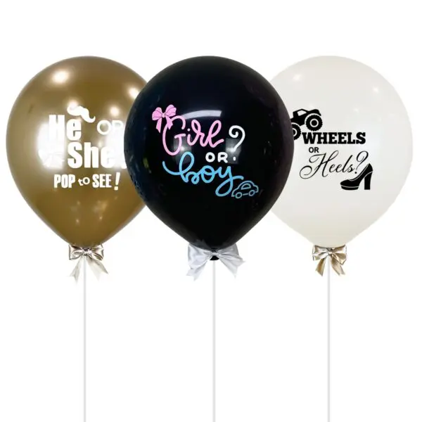Affordable Gender Reveal Balloons - Air-Filled