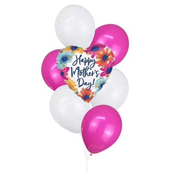 Mother's Day Flowers in Bloom Helium Balloon Bouquet