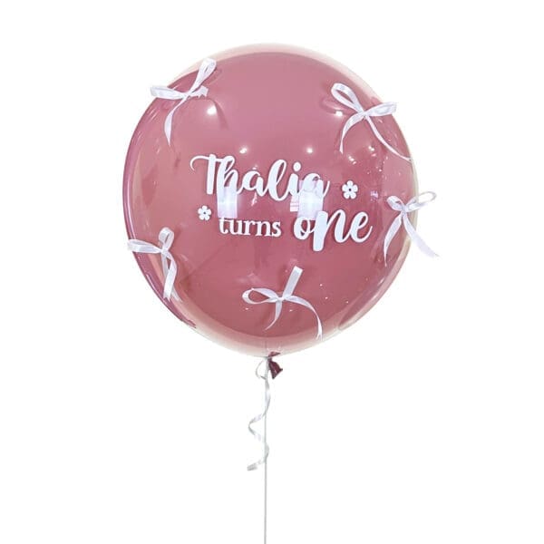 Double Bubble Balloon with Ribbons