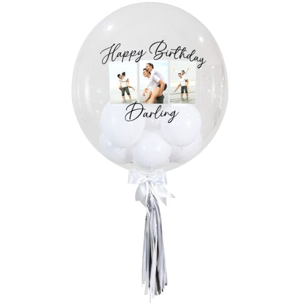 24" Photo Bubble Balloon with Helium